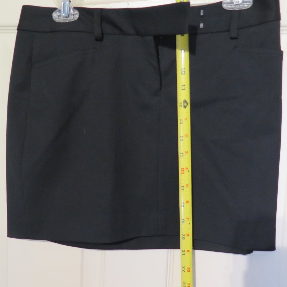 Black mini skirt